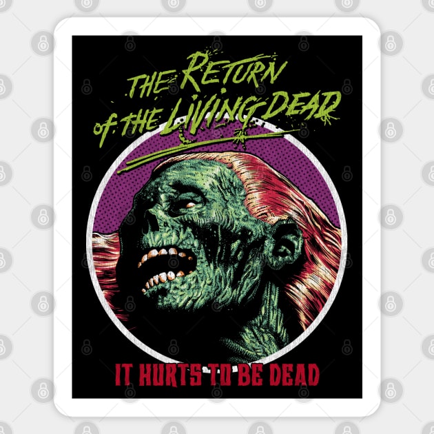 Return Of The Living Dead, Tarman, Zombies Sticker by PeligroGraphics